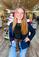 J.HOFFMAN'S Loop Skinny Scarf Belt- Reversible