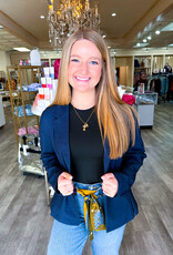 J.HOFFMAN'S Loop Skinny Scarf Belt- Reversible