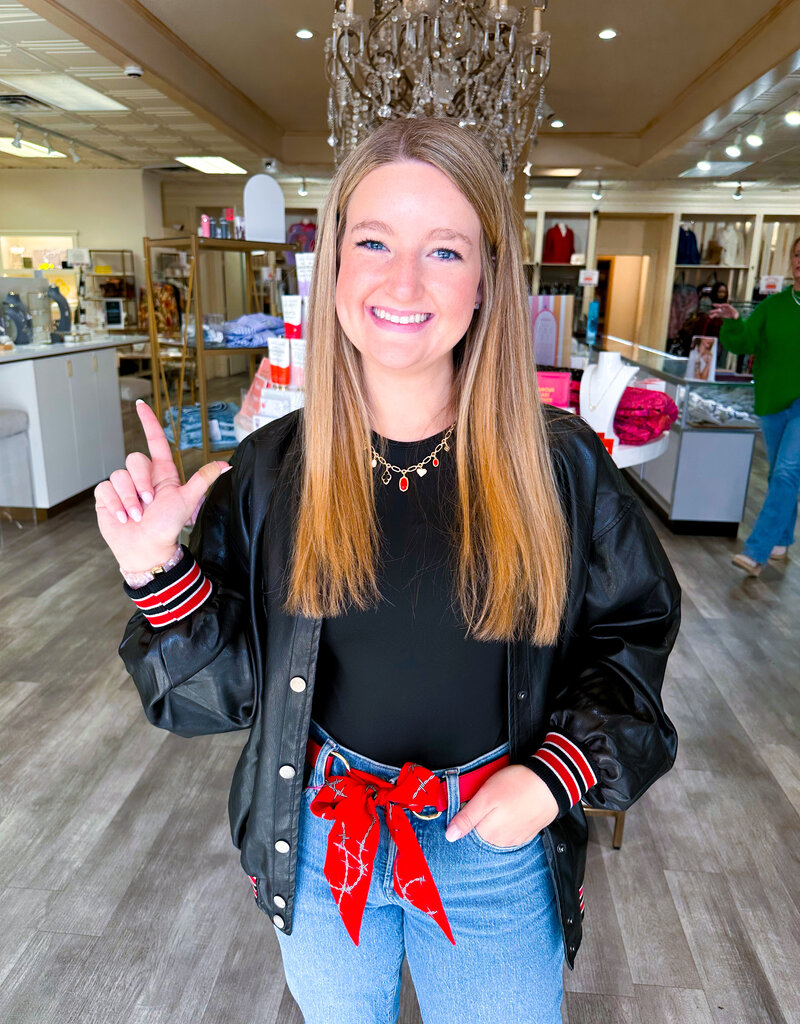 J.HOFFMAN'S Loop Skinny Scarf Belt- Reversible