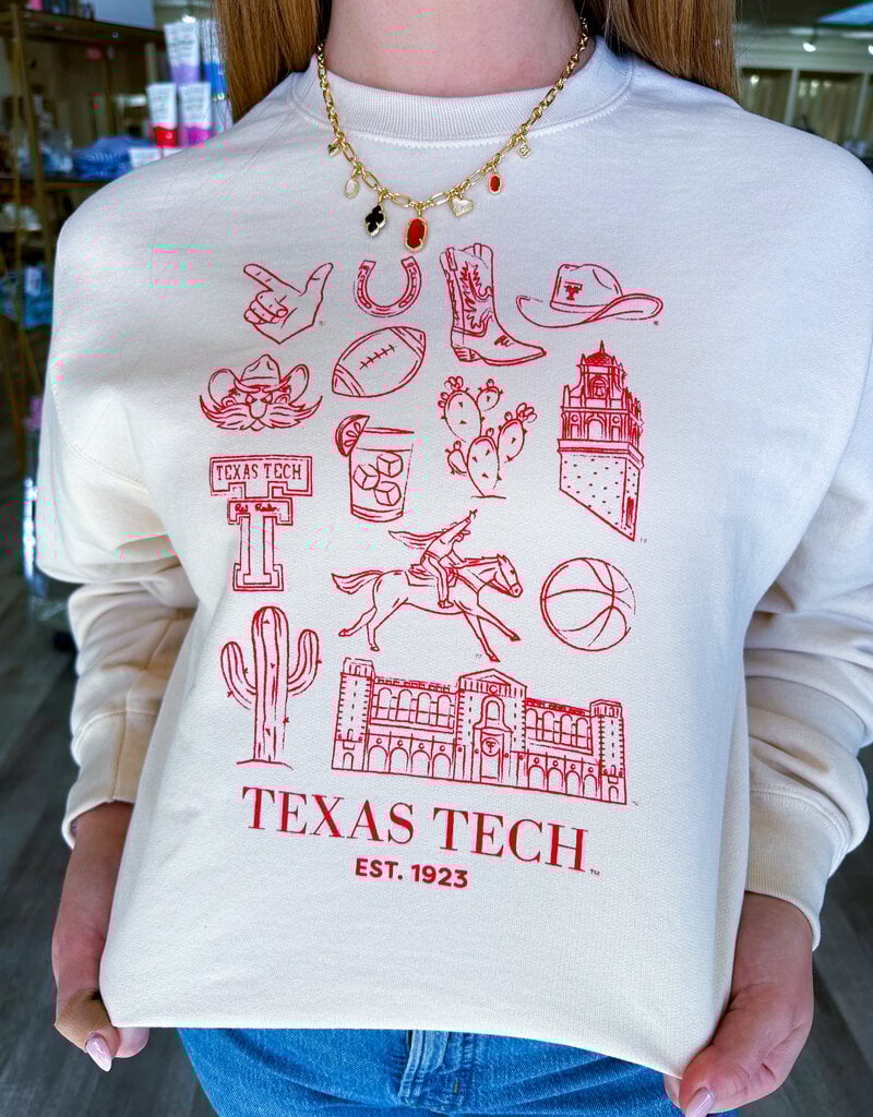 J.HOFFMAN'S - LICENSE **jhoff originial design** College Collage Sweatshirt