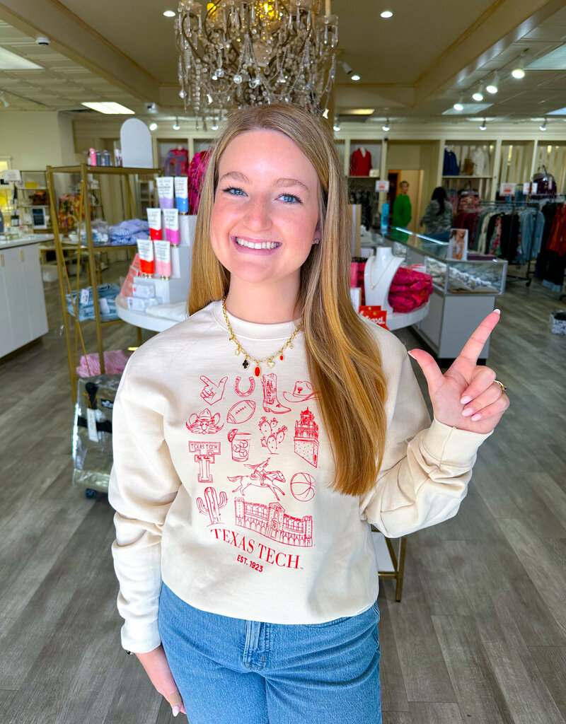 J.HOFFMAN'S - LICENSE **jhoff originial design** College Collage Sweatshirt