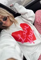 J.HOFFMAN'S Love You Sweatshirt