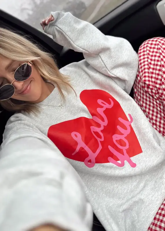 J.HOFFMAN'S Love You Sweatshirt