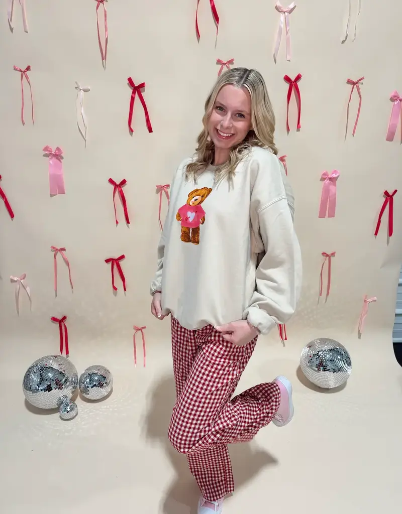 J.HOFFMAN'S Valentine Teddy Sweatshirt