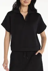 J.HOFFMAN'S Devlin Popover Top- Black