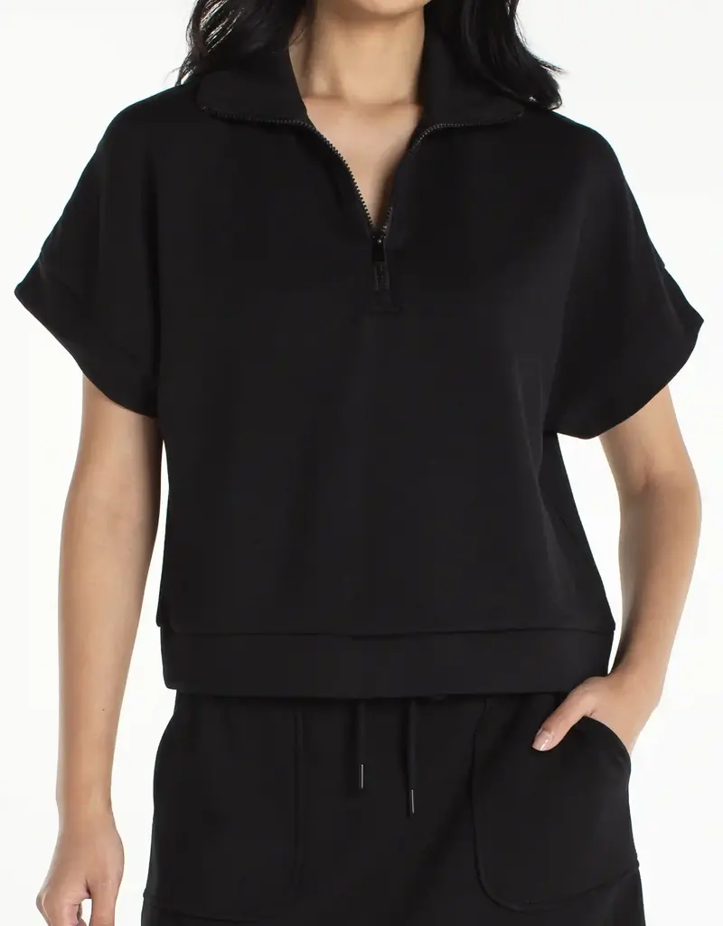 J.HOFFMAN'S Devlin Popover Top- Black
