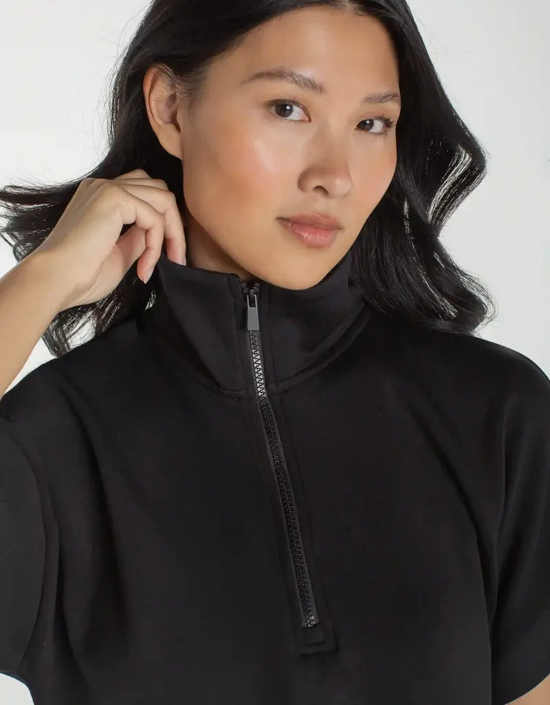 J.HOFFMAN'S Devlin Popover Top- Black