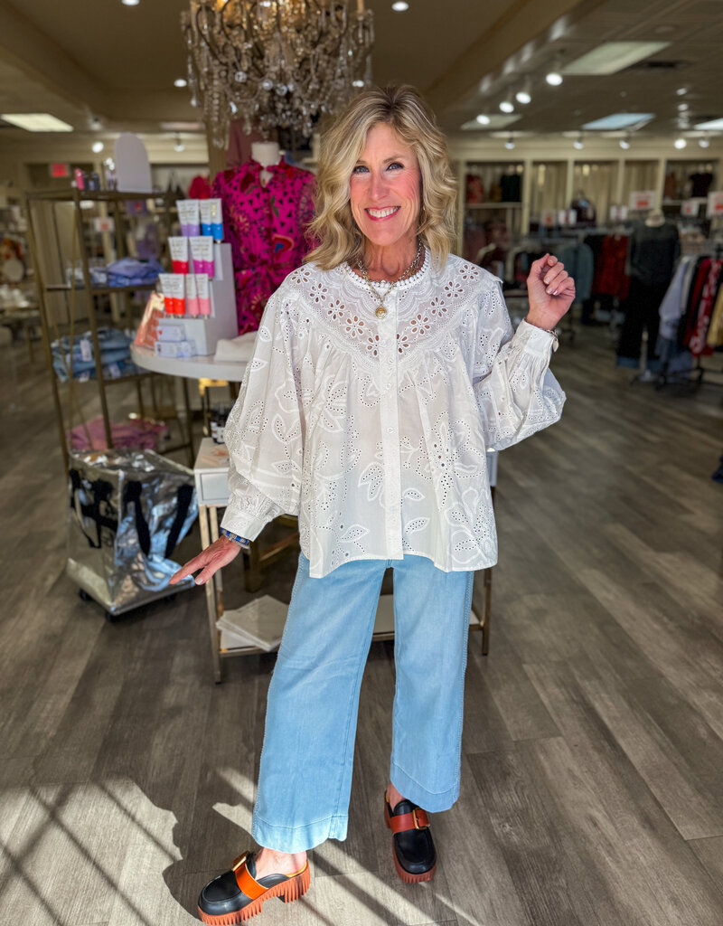 J.HOFFMAN'S Gardens Top- White