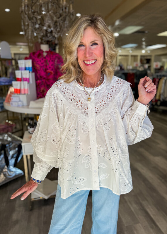 J.HOFFMAN'S Gardens Top- White