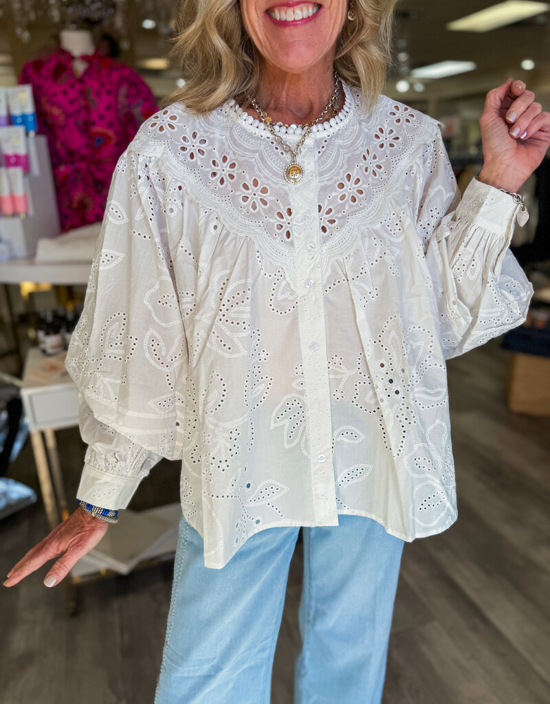 J.HOFFMAN'S Gardens Top- White