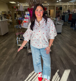 J.HOFFMAN'S Sweethearts Top- White