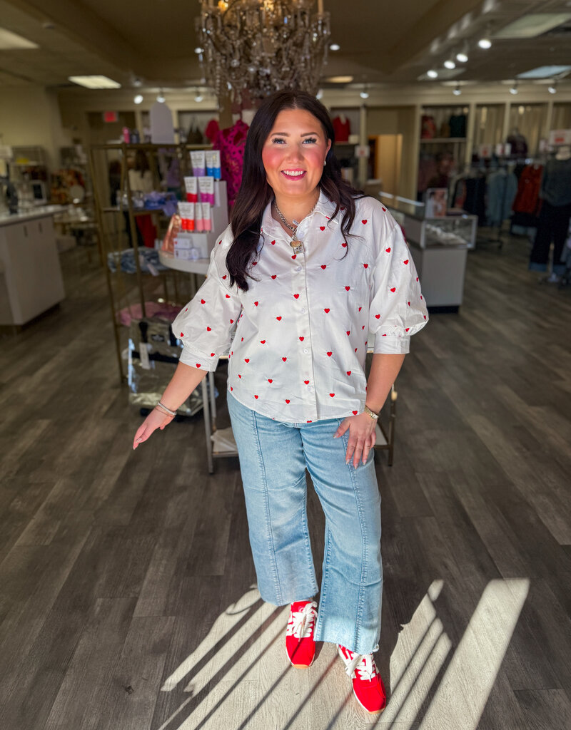J.HOFFMAN'S Sweethearts Top- White