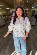 J.HOFFMAN'S Sweethearts Top- White