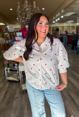 J.HOFFMAN'S Sweethearts Top- White