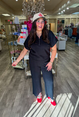 J.HOFFMAN'S Devlin Popover Top- Black