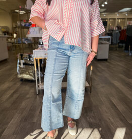 J.HOFFMAN'S Pleaser HiRise Wide Leg- Cupid