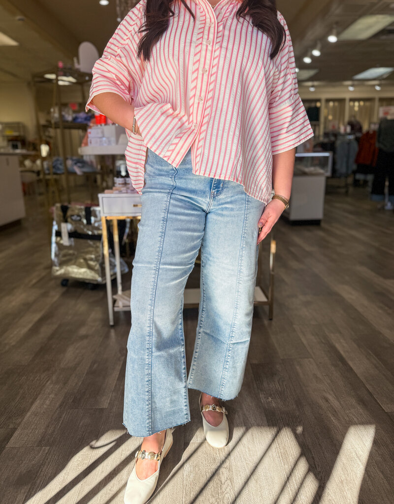 J.HOFFMAN'S Pleaser HiRise Wide Leg- Cupid