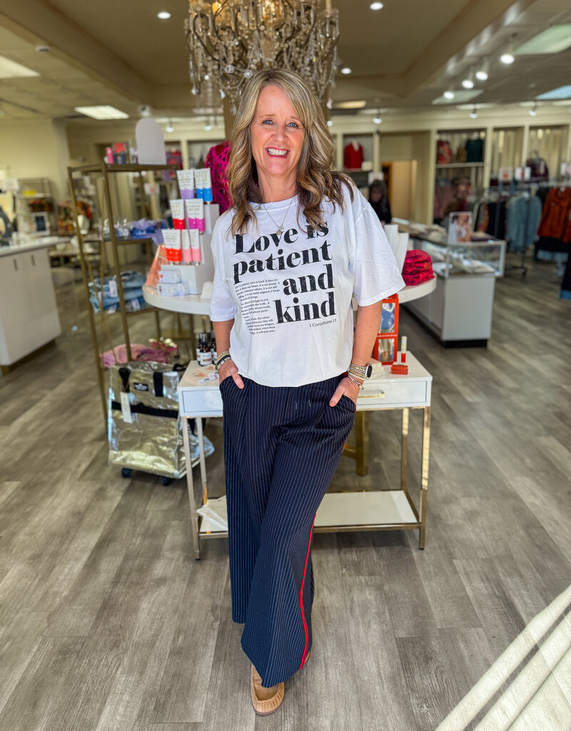 J.HOFFMAN'S Love is Patient Tee- White