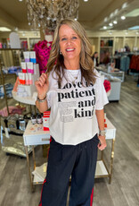 J.HOFFMAN'S Love is Patient Tee- White