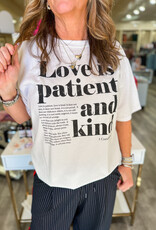 J.HOFFMAN'S Love is Patient Tee- White