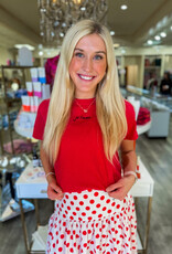 J.HOFFMAN'S Jet' Aime Tee- Red