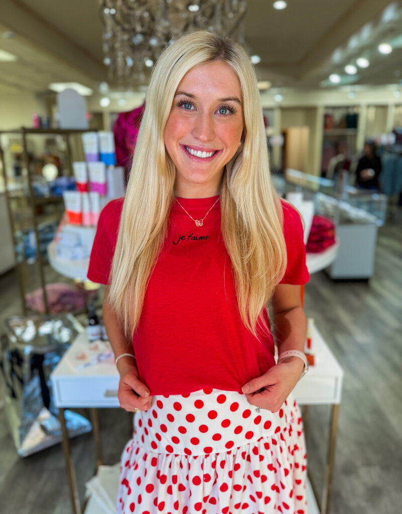 J.HOFFMAN'S Jet' Aime Tee- Red