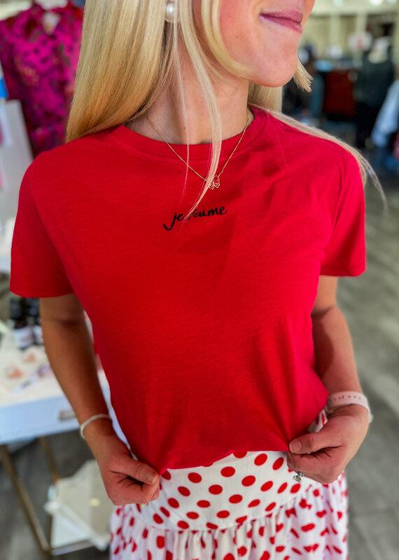 J.HOFFMAN'S Jet' Aime Tee- Red