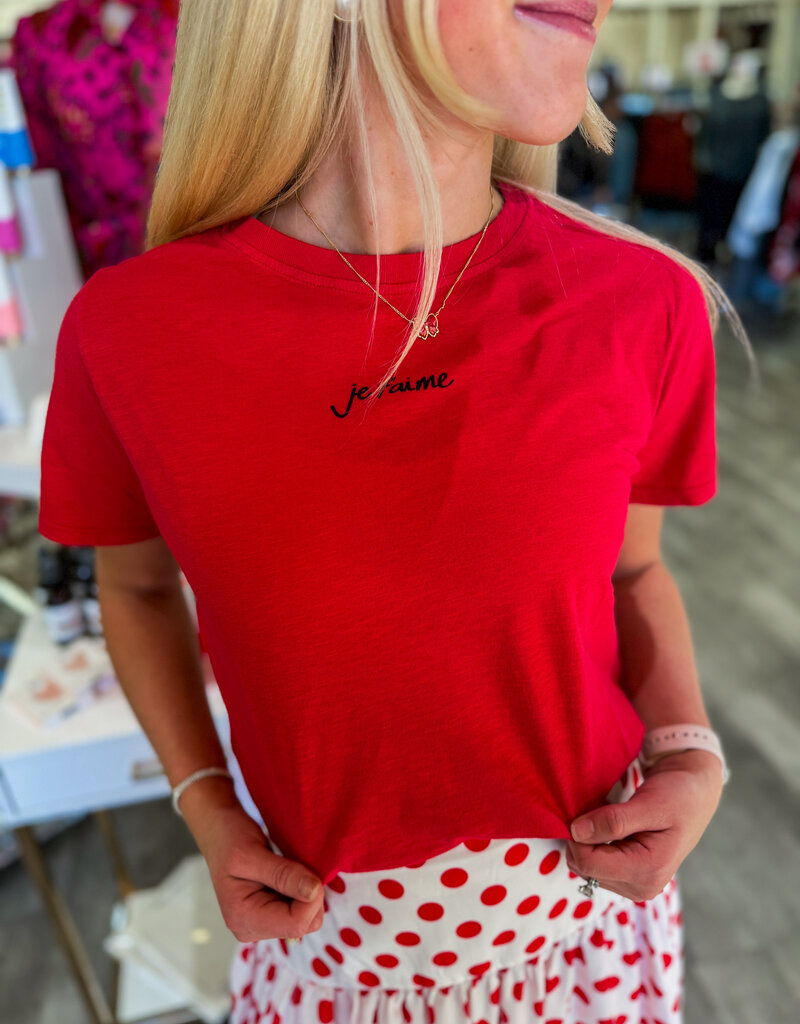 J.HOFFMAN'S Jet' Aime Tee- Red