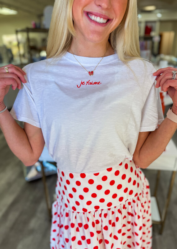 J.HOFFMAN'S Jet' Aime Tee- White