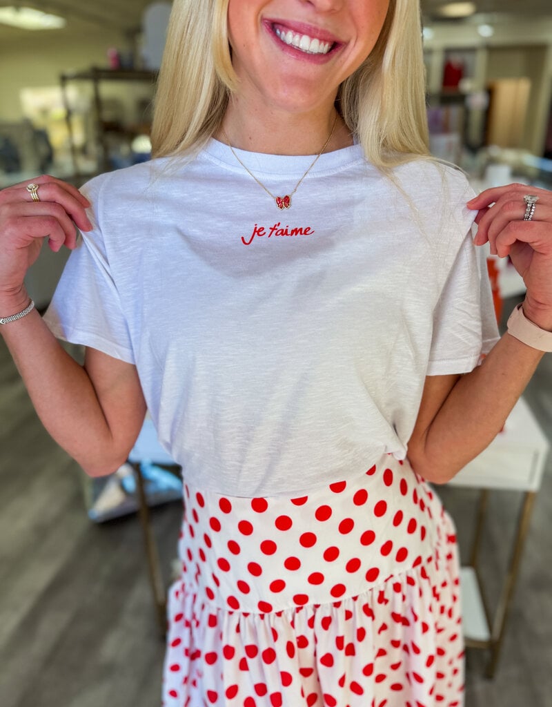 J.HOFFMAN'S Jet' Aime Tee- White