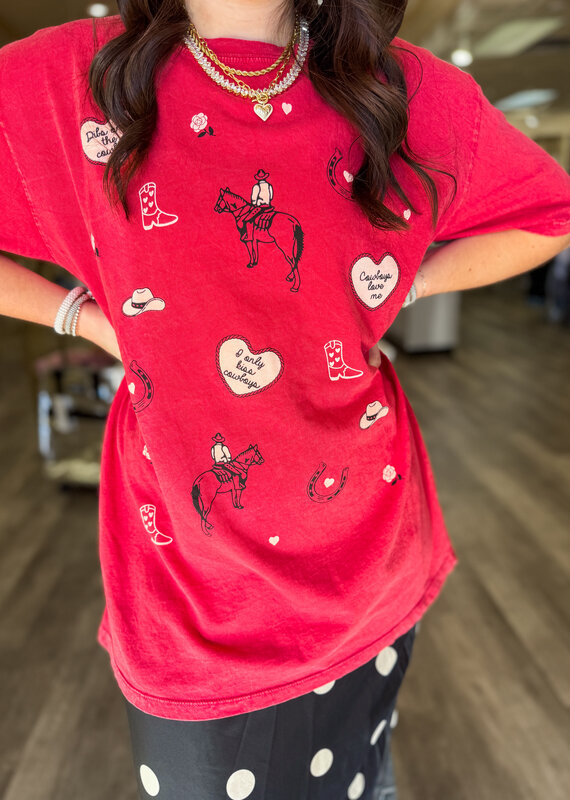 J.HOFFMAN'S Cowboys Have My Heart Tee