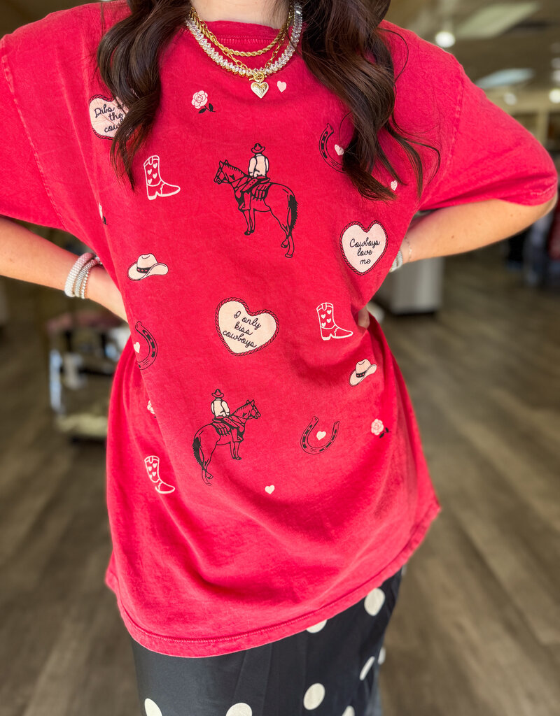 J.HOFFMAN'S Cowboys Have My Heart Tee