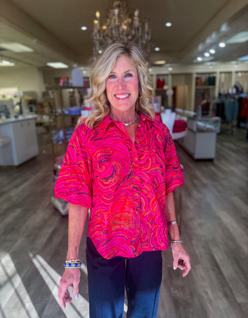 J.HOFFMAN'S Cameo Top- Pink