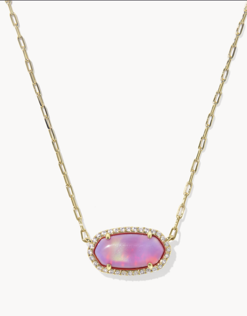 KENDRA SCOTT Elisa Pave Framed Necklace