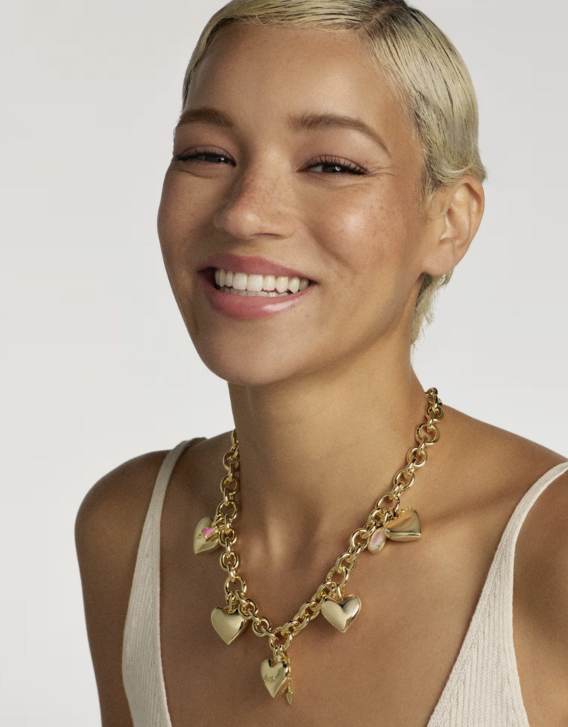 KENDRA SCOTT Jayna Statement Necklace - Ivory Mop