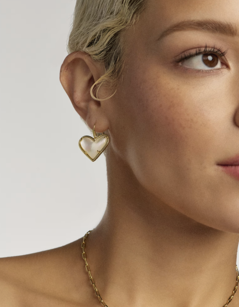 KENDRA SCOTT Ari Heart Statement Drop Earrings