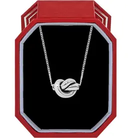 Interlok Single Knot Necklace in silver Giftbox