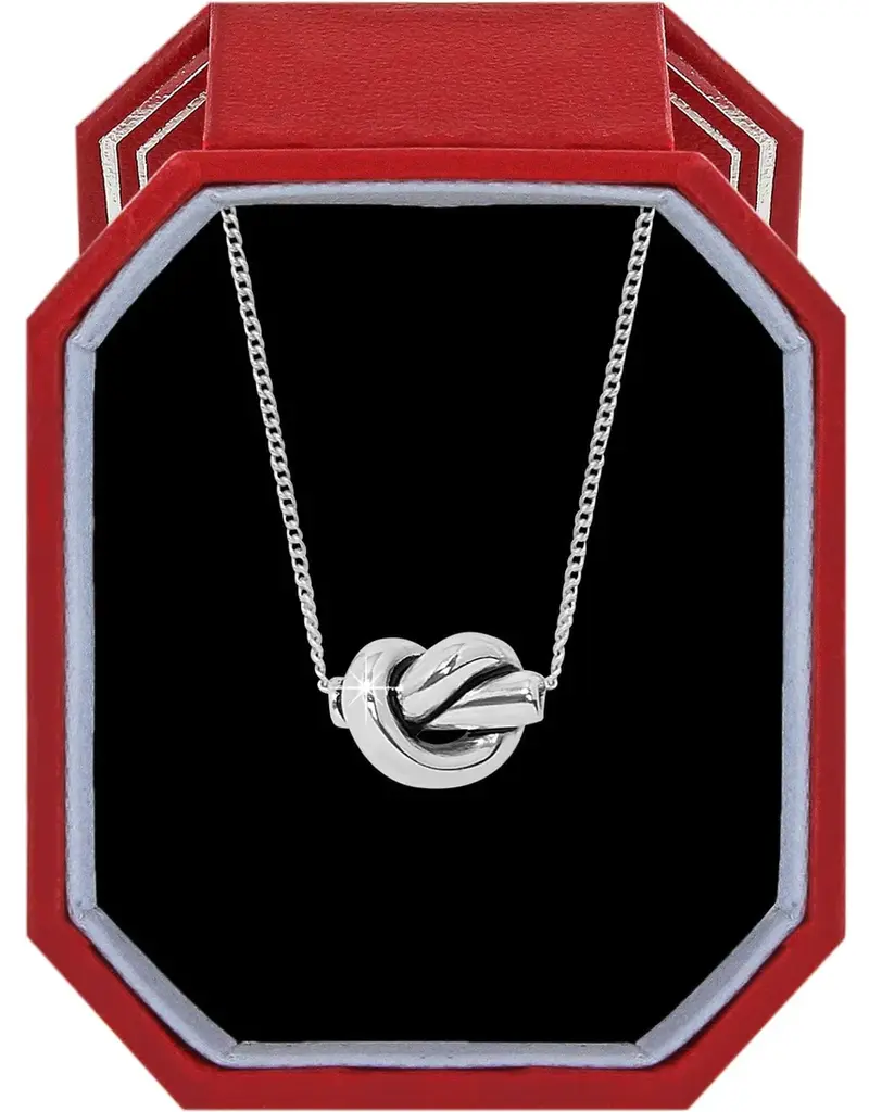 Interlok Single Knot Necklace in silver Giftbox