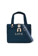 Adrienne Small Tote in Navy