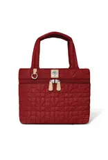Adrienne Small Tote in Garnet
