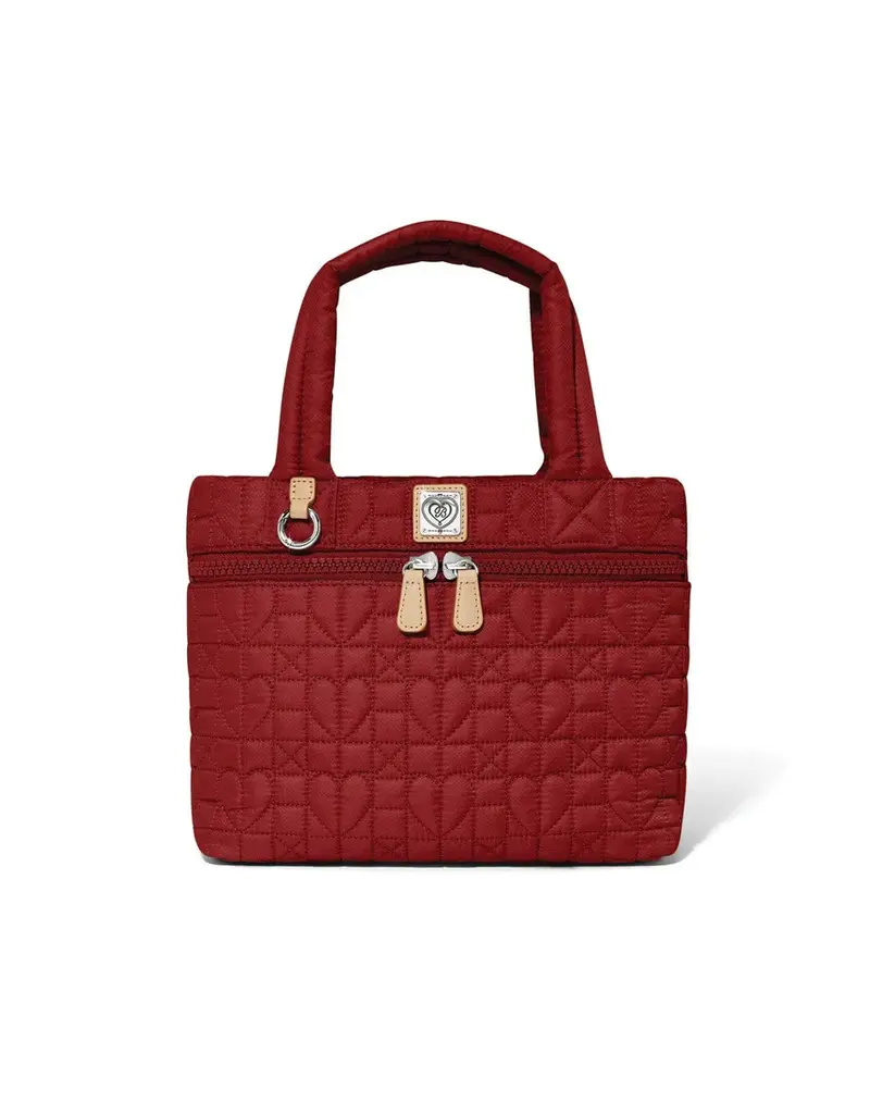 Adrienne Small Tote in Garnet