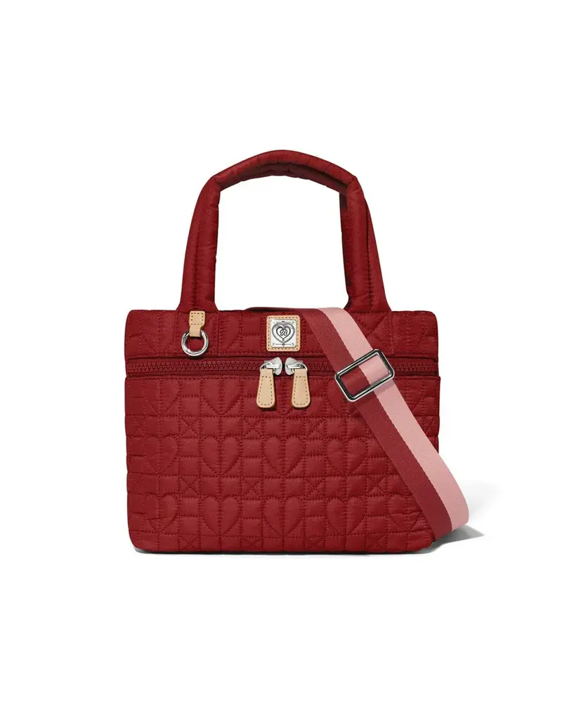 Adrienne Small Tote in Garnet