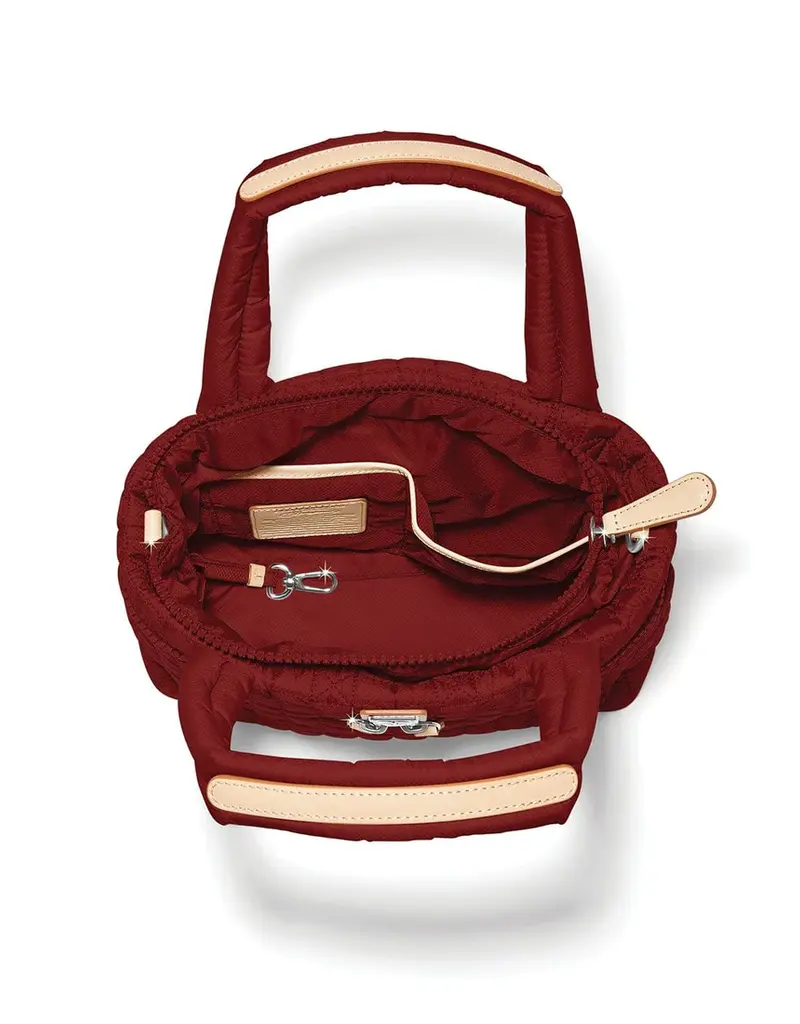 Adrienne Small Tote in Garnet