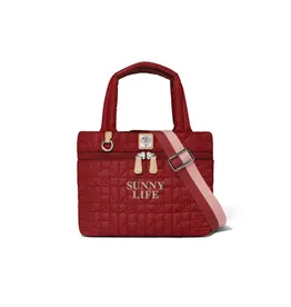 Adrienne Small Tote in Garnet