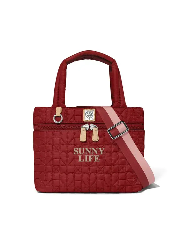 Adrienne Small Tote in Garnet