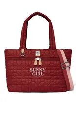 Annabelle Medium Tote in Garnet