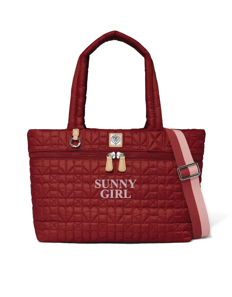 Annabelle Medium Tote in Garnet