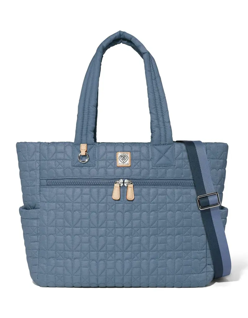 Amara Large Tote in Powder Blue