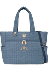 Amara Large Tote in Powder Blue