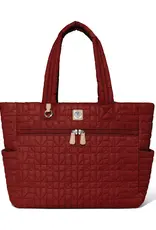 Amara Large Tote in Garnet